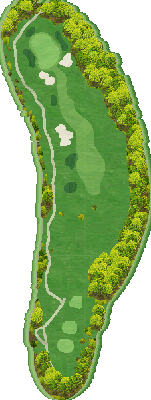ノーザンアークゴルフクラブ OUT6番ホール コース図