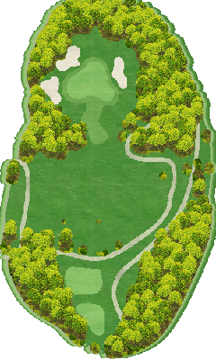 シャトレーゼカントリークラブ野辺山 OUT2番ホール コース図