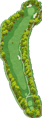 シャトレーゼカントリークラブ野辺山 OUT4番ホール コース図