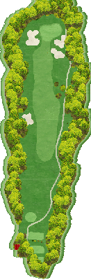 よみうりカントリークラブ OUT7番ホール コース図