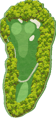 三重カントリークラブ（大分県） OUT2番ホール コース図