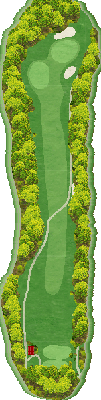 三重カントリークラブ（大分県） OUT6番ホール コース図