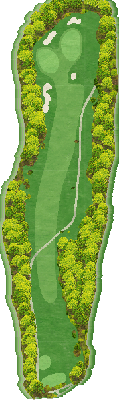三重カントリークラブ（大分県） OUT8番ホール コース図