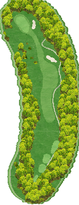 喜入カントリークラブ OUT3番ホール コース図