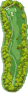 喜入カントリークラブ OUT6番ホール コース図