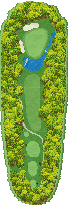 三河カントリークラブ OUT6番ホール コース図