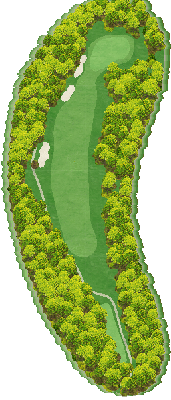 三河カントリークラブ IN11番ホール コース図