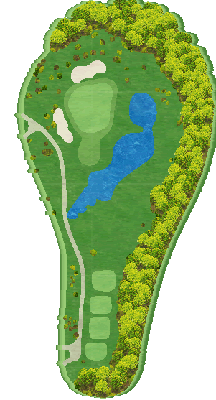 さつまゴルフリゾート OUT7番ホール コース図