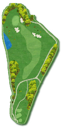 日の隈カンツリークラブ IN10番ホール コース図