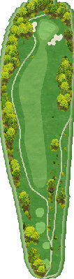 荘川高原カントリー倶楽部 IN9番ホール コース図