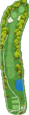 トライアルゴルフ＆リゾート ＯＩＴＡ ＣＯＵＲＳＥ（旧：大分東急ゴルフクラブ） OUT1番ホール コース図