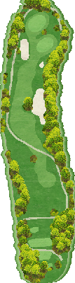トライアルゴルフ＆リゾート ＯＩＴＡ ＣＯＵＲＳＥ（旧：大分東急ゴルフクラブ） OUT3番ホール コース図