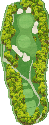 トライアルゴルフ＆リゾート ＯＩＴＡ ＣＯＵＲＳＥ（旧：大分東急ゴルフクラブ） OUT4番ホール コース図