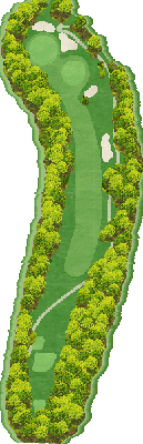トライアルゴルフ＆リゾート ＯＩＴＡ ＣＯＵＲＳＥ（旧：大分東急ゴルフクラブ） OUT7番ホール コース図