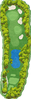 トライアルゴルフ＆リゾート ＯＩＴＡ ＣＯＵＲＳＥ（旧：大分東急ゴルフクラブ） OUT8番ホール コース図
