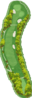 トライアルゴルフ＆リゾート ＯＩＴＡ ＣＯＵＲＳＥ（旧：大分東急ゴルフクラブ） OUT9番ホール コース図