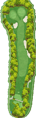 トライアルゴルフ＆リゾート ＯＩＴＡ ＣＯＵＲＳＥ（旧：大分東急ゴルフクラブ） IN11番ホール コース図
