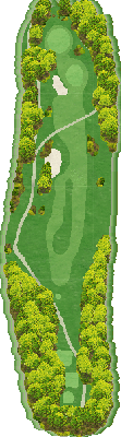 トライアルゴルフ＆リゾート ＯＩＴＡ ＣＯＵＲＳＥ（旧：大分東急ゴルフクラブ） IN13番ホール コース図