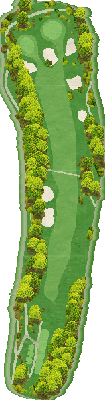 トライアルゴルフ＆リゾート ＯＩＴＡ ＣＯＵＲＳＥ（旧：大分東急ゴルフクラブ） IN14番ホール コース図