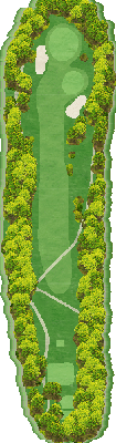 トライアルゴルフ＆リゾート ＯＩＴＡ ＣＯＵＲＳＥ（旧：大分東急ゴルフクラブ） IN15番ホール コース図