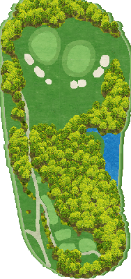 トライアルゴルフ＆リゾート ＯＩＴＡ ＣＯＵＲＳＥ（旧：大分東急ゴルフクラブ） IN16番ホール コース図