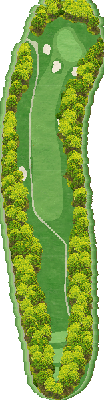 塩嶺カントリークラブ しらかばコース6番ホール コース図