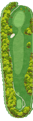勝沼ゴルフコース OUT3番ホール コース図