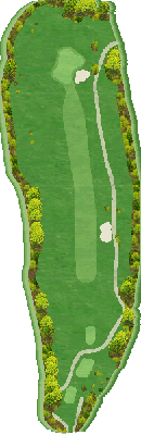 サロベツカントリークラブ OUT7番ホール コース図
