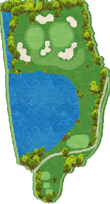 チェリーゴルフ小倉南コース OUT2番ホール コース図