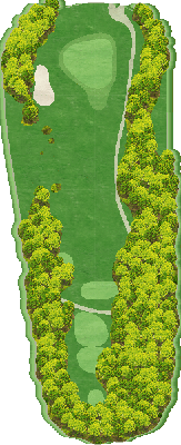 シルクカントリー倶楽部 OUT4番ホール コース図