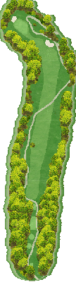 シルクカントリー倶楽部 OUT8番ホール コース図