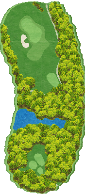 ロイヤルセンチュリーゴルフ倶楽部 OUT8番ホール コース図