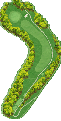 菊池高原カントリークラブ アウト(南)コース3番ホール コース図