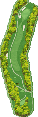 菊池高原カントリークラブ イン(東)コース3番ホール コース図