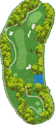 上石津ゴルフ倶楽部(旧:アイランドゴルフガーデン上石津) OUT6番ホール コース図