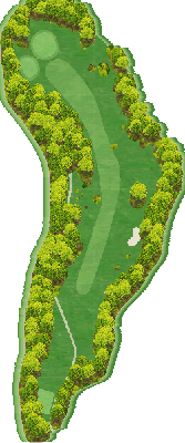 那須カントリークラブ（旧：那須チサンカントリークラブ） OUT8番ホール コース図