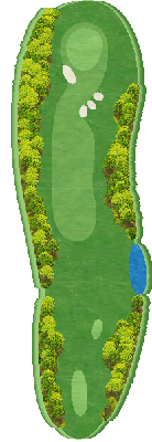 湯村カンツリークラブ IN15番ホール コース図