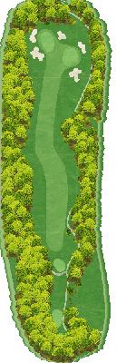 六石ゴルフ倶楽部 東コース7番ホール コース図