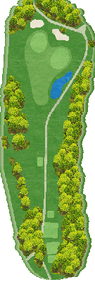 日吉ハイランド倶楽部 OUT4番ホール コース図
