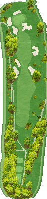 下秋間カントリークラブ OUT7番ホール コース図