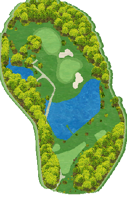 郡山熱海カントリークラブ OUT7番ホール コース図
