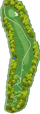 湯本スプリングスカントリークラブ IN4番ホール コース図