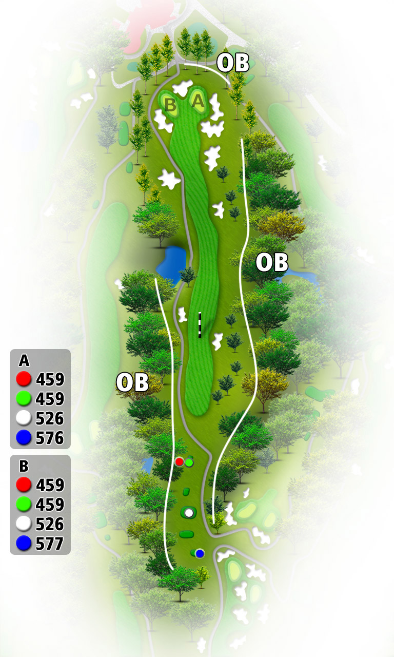 かずさカントリークラブ 富士9番ホール コース図