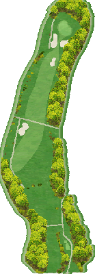 那智勝浦ゴルフ倶楽部 OUT6番ホール コース図