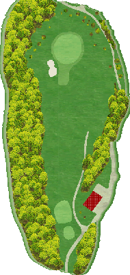 帯広白樺カントリークラブ 桜OUT7番ホール コース図