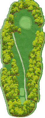 帯広白樺カントリークラブ 桜IN11番ホール コース図