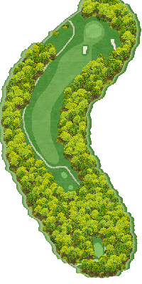 高萩カントリークラブ OUT7番ホール コース図