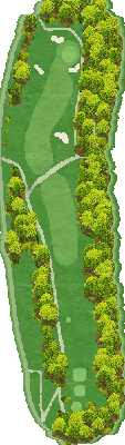 高萩カントリークラブ IN18番ホール コース図