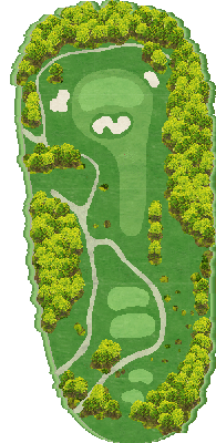 高富ゴルフ倶楽部 EASTコース7番ホール コース図