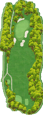 御岳ゴルフ＆リゾートホテル 御岳コースOUT3番ホール コース図